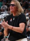 Sue Wicks Atlanta Dream v New York Liberty Black T-Shirt