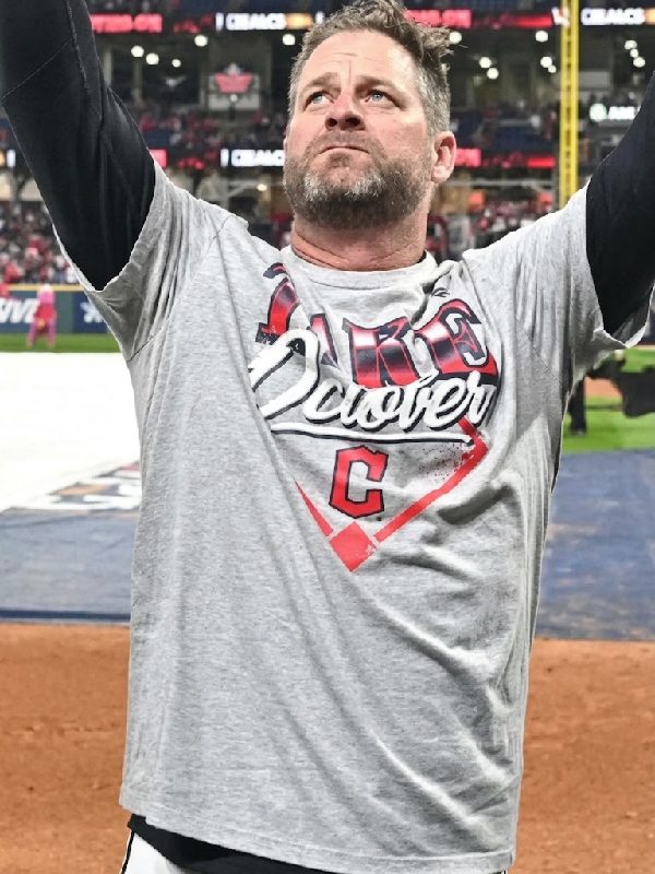 Cleveland Guardians American League Division Series Champions T-Shirt in Grey