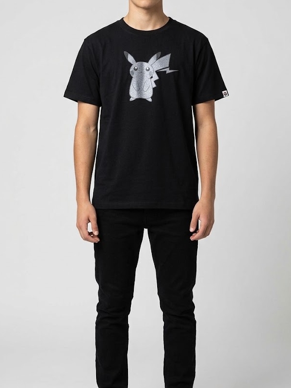 Fragment x Pokemon PIKACHU Black Tee Fragment x Pokemon PIKACHU Tee