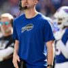 Joe Brady Buffalo Bills Blue T-Shirt Joe Brady Buffalo Bills T-Shirt in Blue