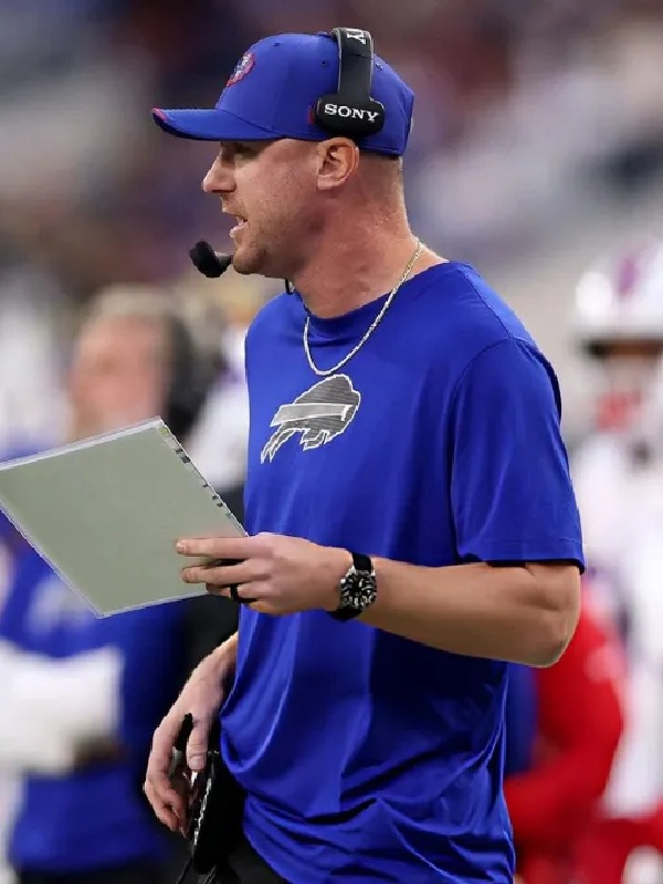 Joe Brady Buffalo Bills T-Shirt in Blue Joe Brady Buffalo Bills T-Shirt
