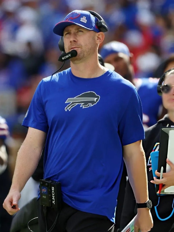 Joe Brady Buffalo Bills T-Shirt Joe Brady Buffalo Bills Blue T-Shirt