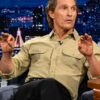 The Tonight Show Starring Jimmy Fallon Matthew McConaughey Khaki Shirt The Tonight Show Starring Jimmy Fallon Matthew McConaughey Shirt