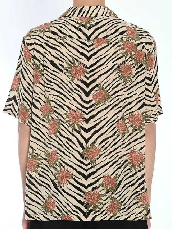 The Voice Adam Levine Color Block Rose Print Shirt The Voice S27 Adam Levine Color Block Rose Print Shirt