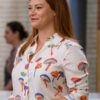 S21 Top Chef Gail Simmons Mushroom Print Shirt